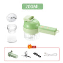 4 In 1 Handheld Electric Vegetable Cutter Multifunction Vegetable Fruit Slicer Upgrated - Tuzzut.com Qatar Online Shopping
