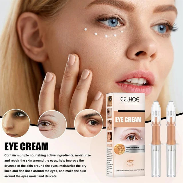 Eelhoe Eye Cream Lifts Eye Bags Turns Wrinkles Replenishes WaterDesalinates Dark Circles Fine Lines,Eye Lines Eye Essential Oil - Tuzzut.com Qatar Online Shopping