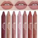 TEAYASON Matte Lipstick Waterproof Long Lasting Color Rendering Non-stick Velvet Lips Liner Pencil Woman Makeup Cosmetics - Tuzzut.com Qatar Online Shopping