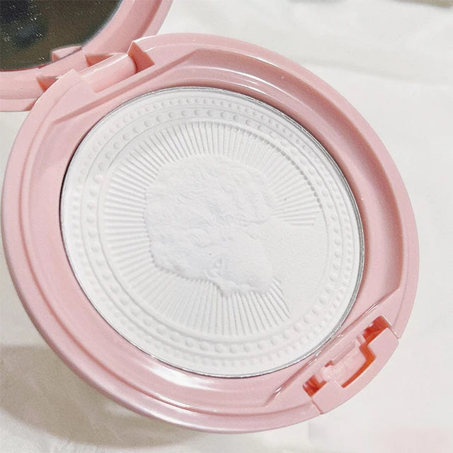 HOJO Embossed Feather Soft Honey Powder Cake Light Delicate Concealer Oil Control Makeup Invisible Pores Lasting Face Makeup HOJO Embossed Feather Soft Honey Powder Cake Light Delicate Concealer Oil Control Makeup Invisible Pores Lasting Face Makeup