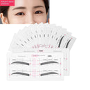 12 Eyebrow Shape Card Conjoined Eyebrow Stickers Simple Seconds To Complete - Tuzzut.com Qatar Online Shopping