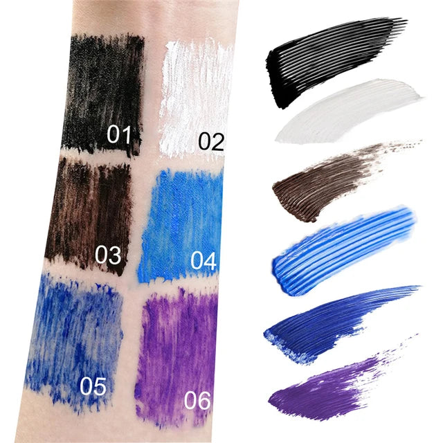 DNM Color Mascara Eyelashes Curling Extension Purple Blue White Mascara - Tuzzut.com Qatar Online Shopping
