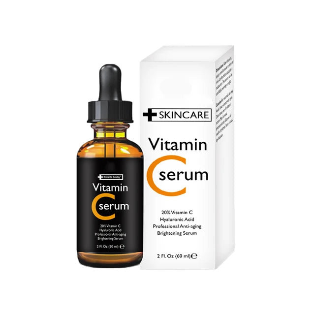 Vitamin C facial serum brightens skin spots hyaluronic acid facial essence skin care - Tuzzut.com Qatar Online Shopping