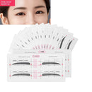 12 Eyebrow Shape Card Conjoined Eyebrow Stickers Simple Seconds To Complete - Tuzzut.com Qatar Online Shopping