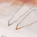 Simple V Letter Women Fashion Necklace - S3717357 - Tuzzut.com Qatar Online Shopping