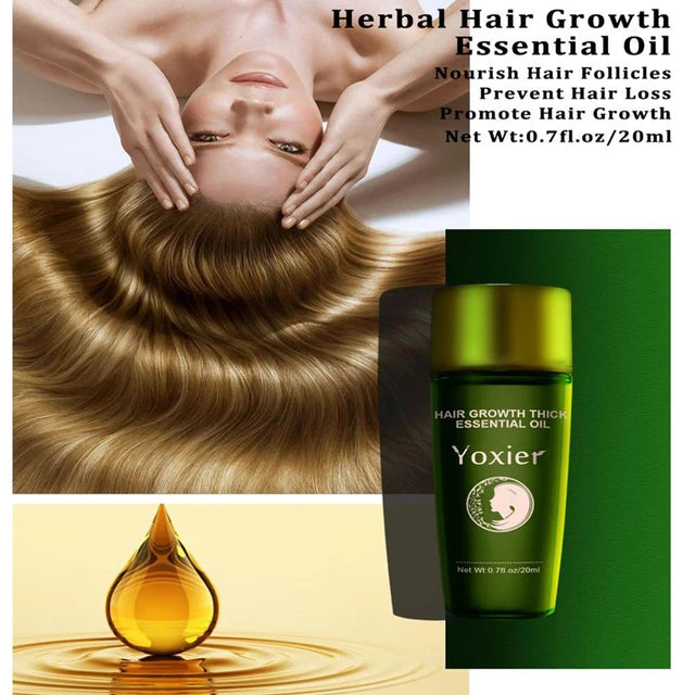 Herbal Hair Growth Essential Oil Effective Fast Growth Growth Serum Hair Hair Treatment - Tuzzut.com Qatar Online Shopping