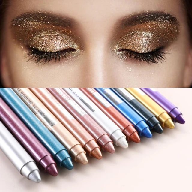 Pearlescent Eyeshadow Pen Stick Waterproof Cosmetic Eye Shadow Pen Highlighter Cream Pencil For Women Beauty - Tuzzut.com Qatar Online Shopping