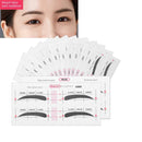 12 Eyebrow Shape Card Conjoined Eyebrow Stickers Simple Seconds To Complete - Tuzzut.com Qatar Online Shopping
