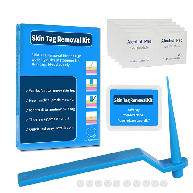 Tag Removal Kit With Cleansing Swabs Home Use Adult Micro Band Non Toxic Face Care Mole Wart Tool - Tuzzut.com Qatar Online Shopping