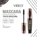 5d Silk Fiber Mascara, Eye Makeup Mask, Waterproof, Long Curled Lashes, Shiny Black - Tuzzut.com Qatar Online Shopping