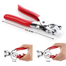 Plier Tools 100 Set 10 Color Metal Sewing Buttons Hollow/Solid Prong Press Studs Snap Fasteners for Installing Clothes Bags - Tuzzut.com Qatar Online Shopping