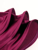 Women Satin Party Dress Slash Neck Short Puff Sleeve Shoulder Bodycon Clubwear Summer Event S4653623 - Tuzzut.com Qatar Online Shopping