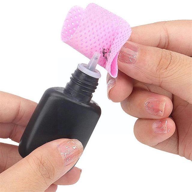 Lint Free Cotton Pads Nail Polish Remove Wipes Cleaning Tool Nail Art Cleaning Wipes Tips UV Gel Polish Removal Pad Paper Wipes - Tuzzut.com Qatar Online Shopping