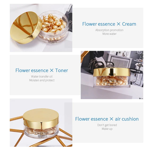 CINDYNAL Flower Delicate Essence Placenta Capsule Essence Cream 30pcs CINDYNAL Flower Delicate Essence Placenta Capsule Essence Cream 30pcs
