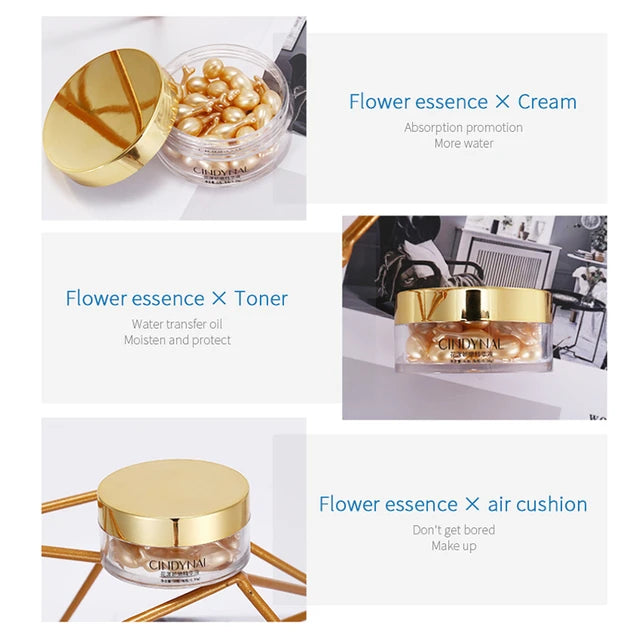 CINDYNAL Flower Delicate Essence Placenta Capsule Essence Cream 30pcs - Tuzzut.com Qatar Online Shopping
