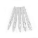 40pcs/pack Long Coffin Nail Swatch Sticks Vanish Polish Color Design Display Stick - Tuzzut.com Qatar Online Shopping