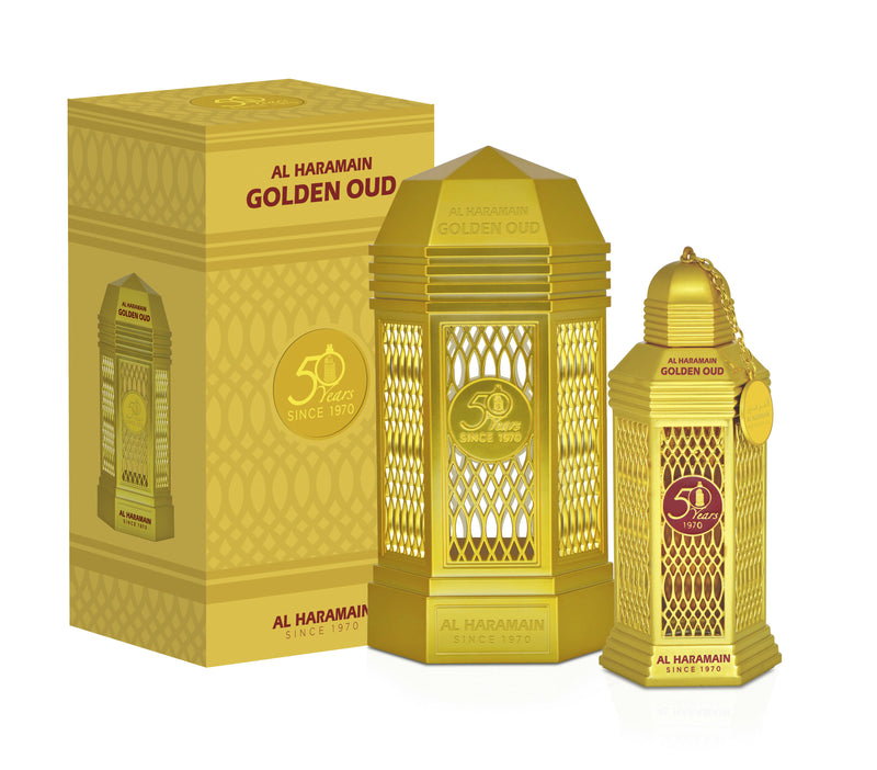 AL HARAMAIN GOLDEN OUD SPRAY 100ML - Tuzzut.com Qatar Online Shopping