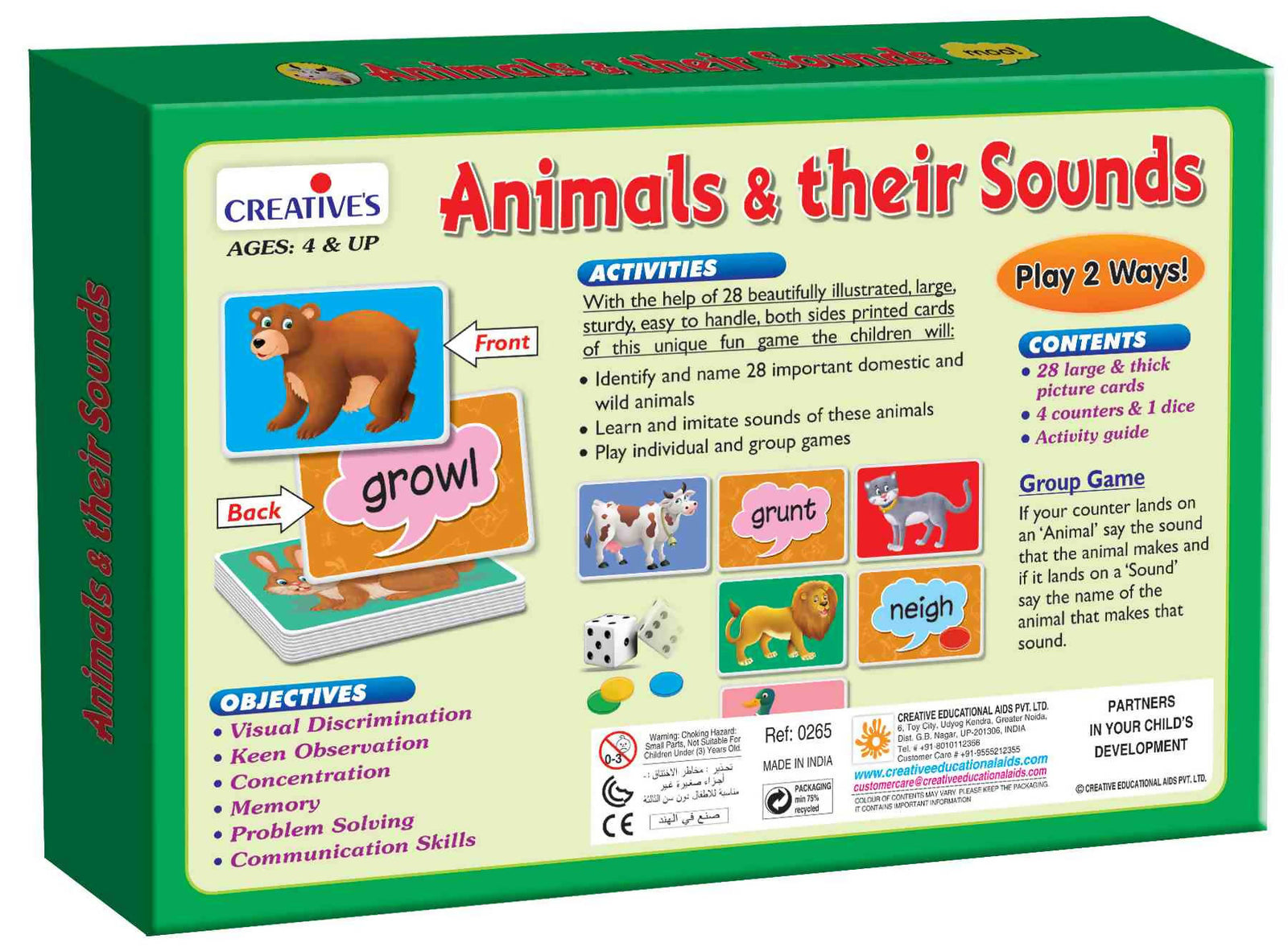 Animals and their Sounds Animals and their Sounds