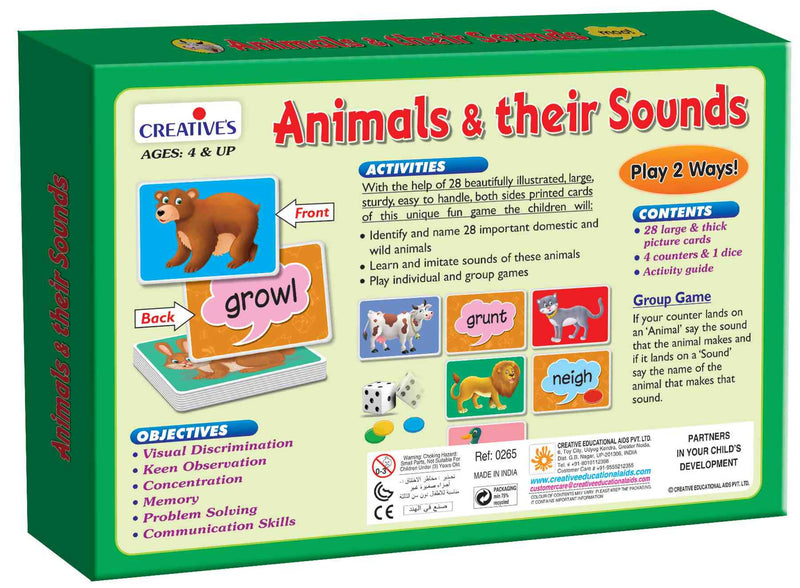 Animals and their Sounds - Tuzzut.com Qatar Online Shopping