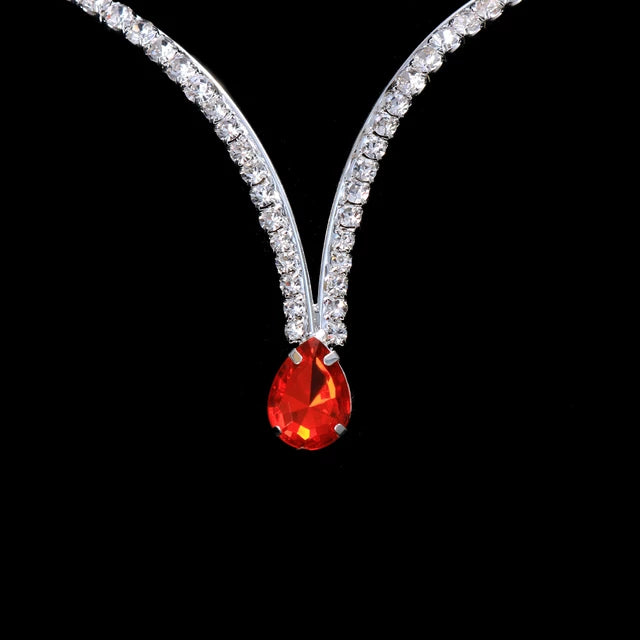 High Quality Rhinestones Beach Bra Body Jewelry Shining Gothic Copper Drops Chest Chain Necklace for Women S 4520247 - Tuzzut.com Qatar Online Shopping
