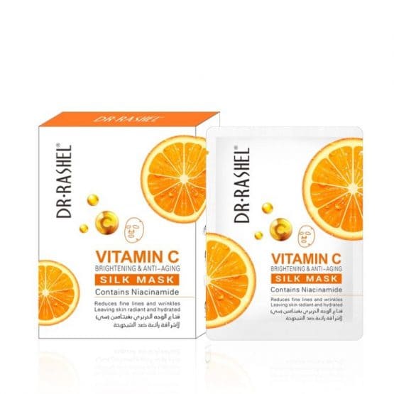 Dr. Rashel Vitamin C Brightening & Anti Aging Silk Mask, 28g DRL-1515 - Tuzzut.com Qatar Online Shopping