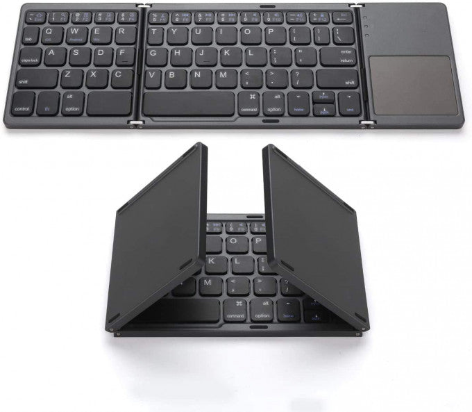 Mini Foldable Bluetooth Keyboard with Touchpad - Tuzzut.com Qatar Online Shopping