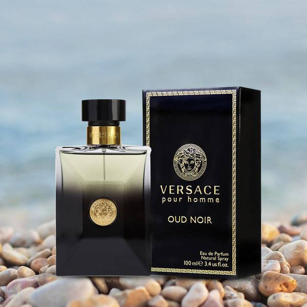 Versace Pour Homme Oud Noir Eau de Parfum - 100 ml (For Men) - Tuzzut.com Qatar Online Shopping