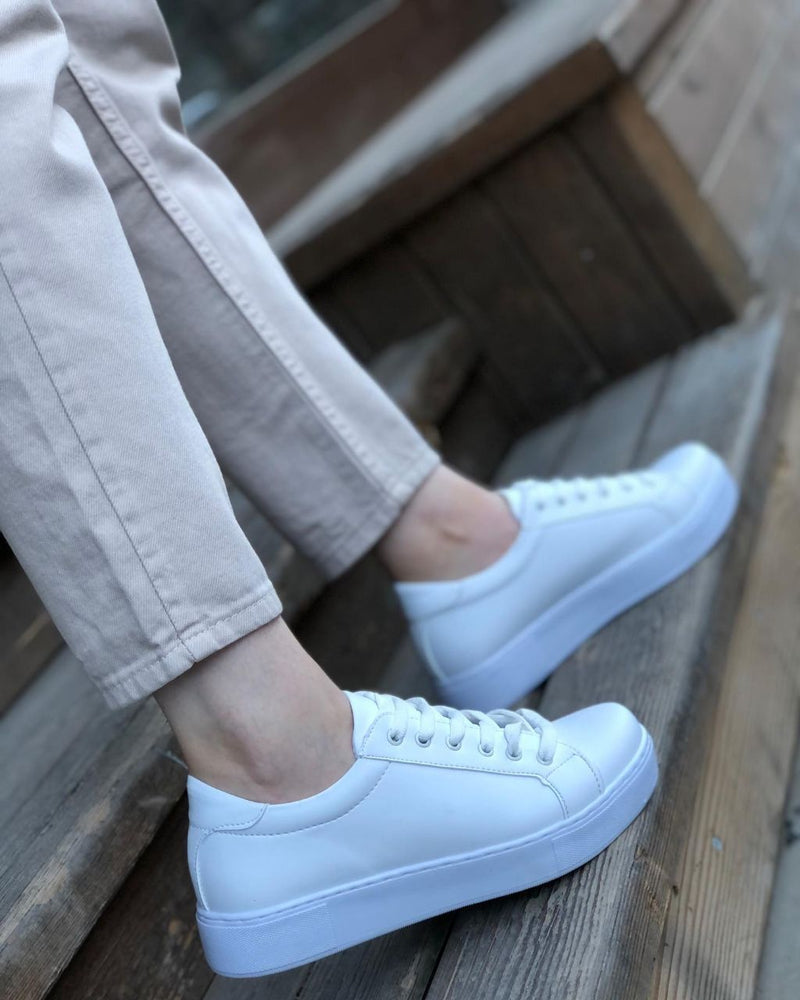 Women's Slip-On Loafers Flat Sneakers Shoes - LS700 - White - Tuzzut.com Qatar Online Shopping