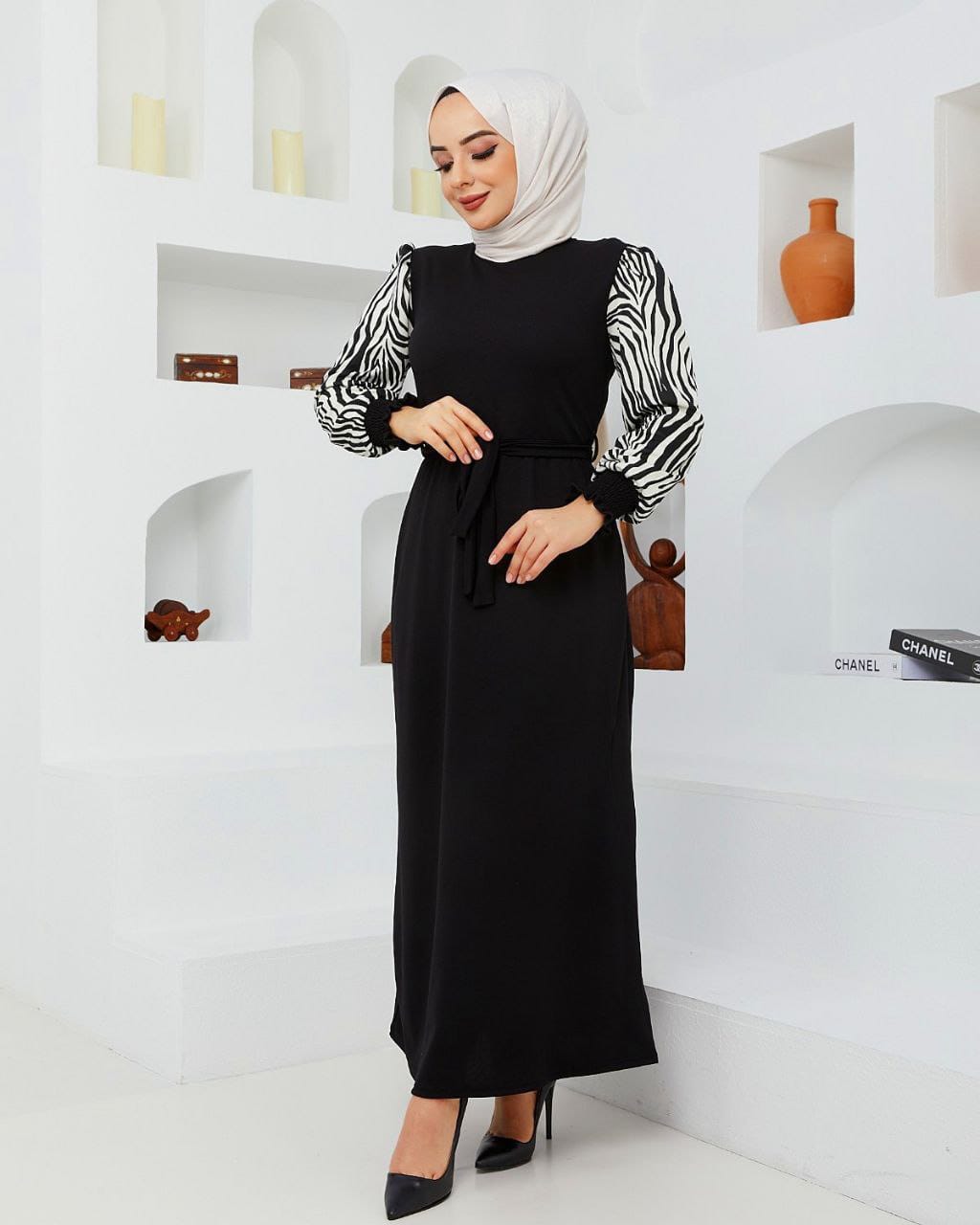 Rewel Fashion Turkish Women's Scuba Fabric Maxi Party Dress 1205 -Black Rewel Fashion Turkish Women's Scuba Fabric Maxi Party Dress 1205 -Black