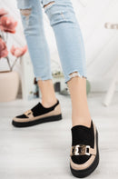 Canvas Metal Decorative Vulcanized Slip-on Sneakers Women's Shoes - M110 - Tuzzut.com Qatar Online Shopping