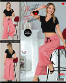 Miss Wonder Short Sleeve Skirt with Palazzo Pant FP-02012 - Tuzzut.com Qatar Online Shopping