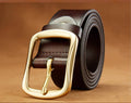 Men's Fashion Genuine Leather Luxury Buckle Belt - G350 - Tuzzut.com Qatar Online Shopping