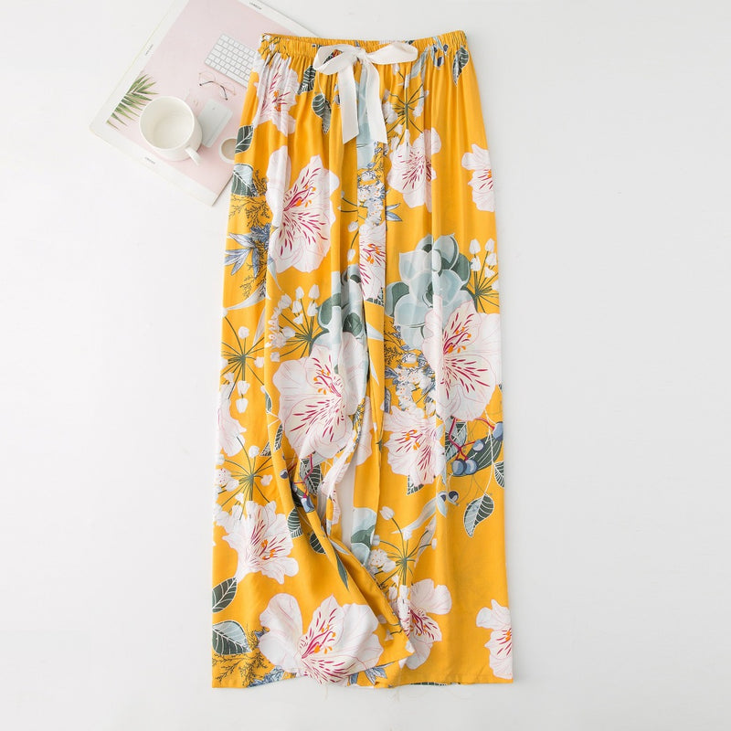 Women's Summer Fashion Loose Comfortable Printed Lounge Pants - P504 - TUZZUT Qatar Online Store