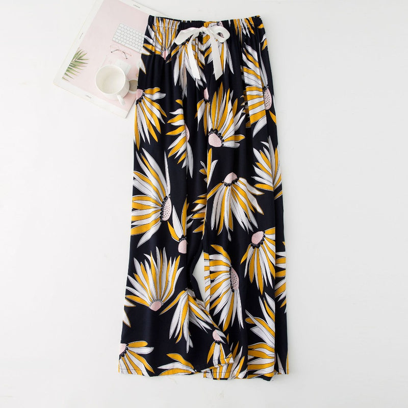 Women's Summer Fashion Loose Comfortable Printed Lounge Pants - P504 - Tuzzut.com Qatar Online Shopping