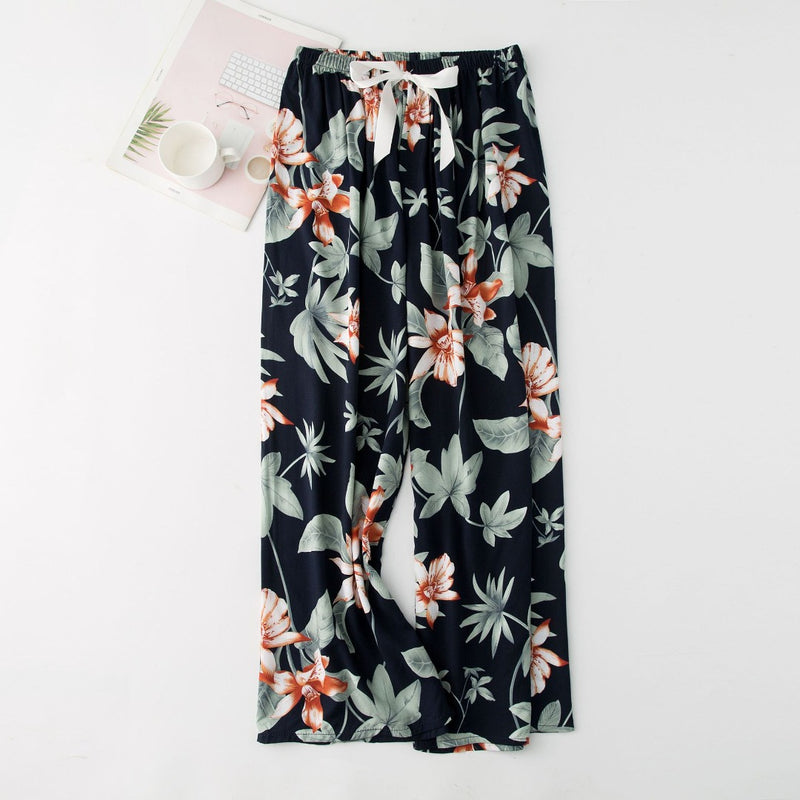 Women's Summer Fashion Loose Comfortable Printed Lounge Pants - P504 - TUZZUT Qatar Online Store