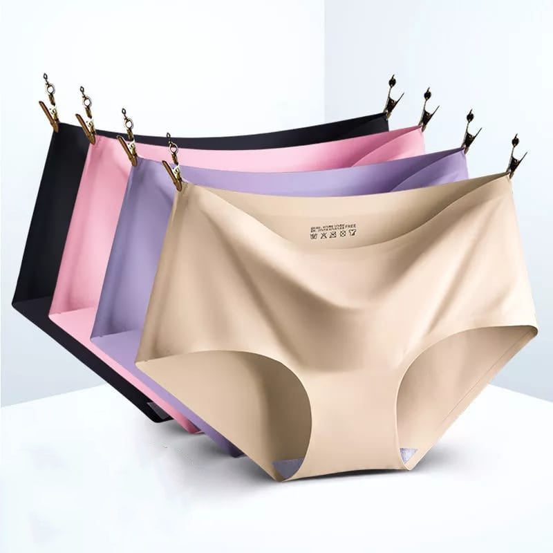 10 Pcs Women's Chinlon Ice Soft Panties Summer Underwear - CN505 - TUZZUT Qatar Online Store