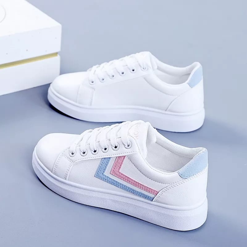 Women's White High Soled Sneaker Fashion Casual Shoes - 6617 Women's White High Soled Sneaker Fashion Casual Shoes - 6617