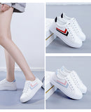 Women's White High Soled Sneaker Fashion Casual Shoes - 6617 - Tuzzut.com Qatar Online Shopping