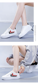 Women's White High Soled Sneaker Fashion Casual Shoes - 6617 - Tuzzut.com Qatar Online Shopping