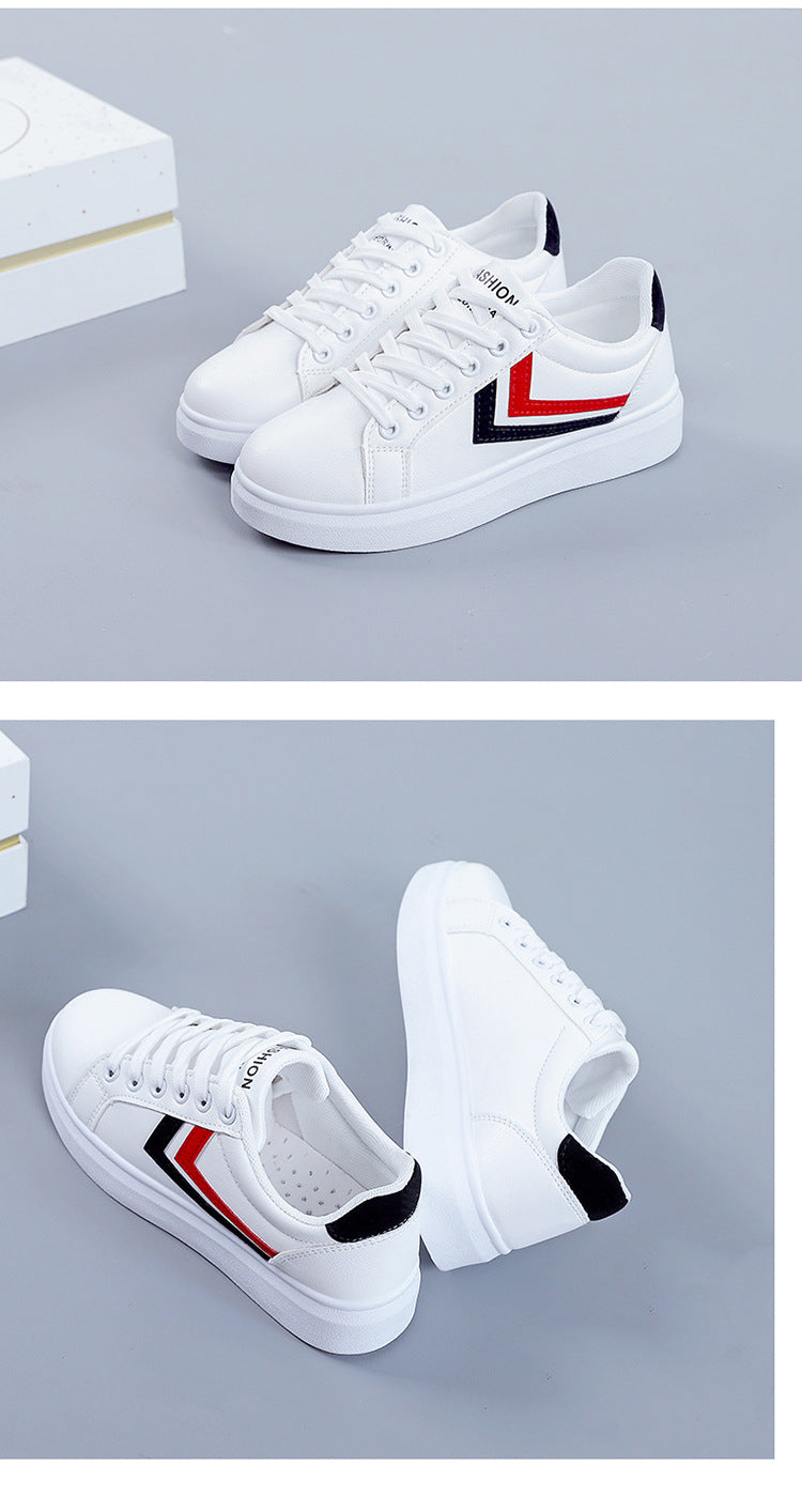 Women's White High Soled Sneaker Fashion Casual Shoes - 6617 - Tuzzut.com Qatar Online Shopping