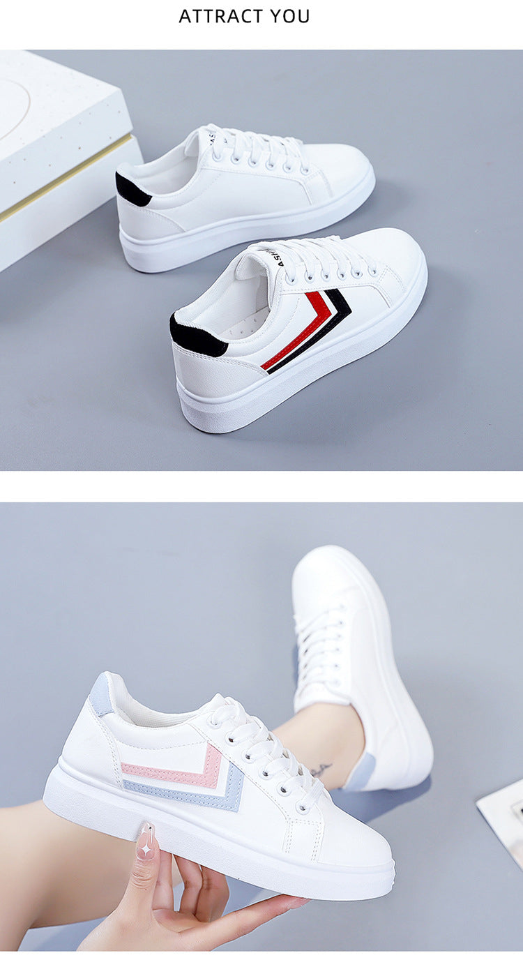 Women's White High Soled Sneaker Fashion Casual Shoes - 6617 Women's White High Soled Sneaker Fashion Casual Shoes - 6617