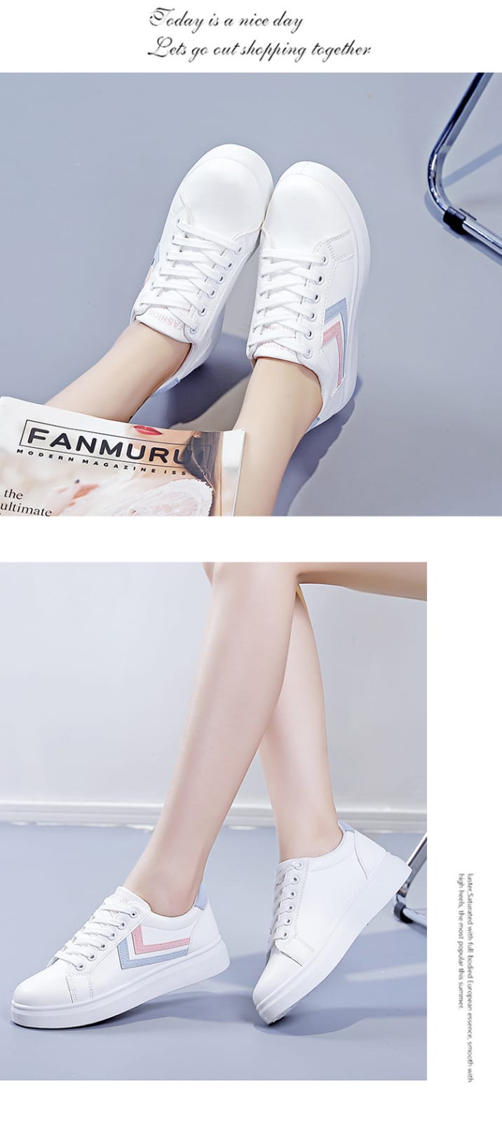 Women's White High Soled Sneaker Fashion Casual Shoes - 6617 Women's White High Soled Sneaker Fashion Casual Shoes - 6617