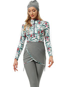 Women's Burkini Modest Swimsuit Set - Grey - Tuzzut.com Qatar Online Shopping