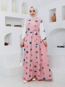 Uslu Moda Turkish Women's Ayrobin Maxi Dress - U533 - Tuzzut.com Qatar Online Shopping