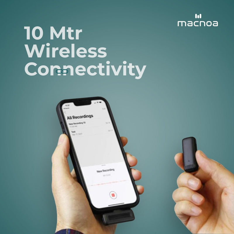 Macnoa Konnect Wireless Single Mini MicroPhone for iPhones - TUZZUT Qatar Online Store