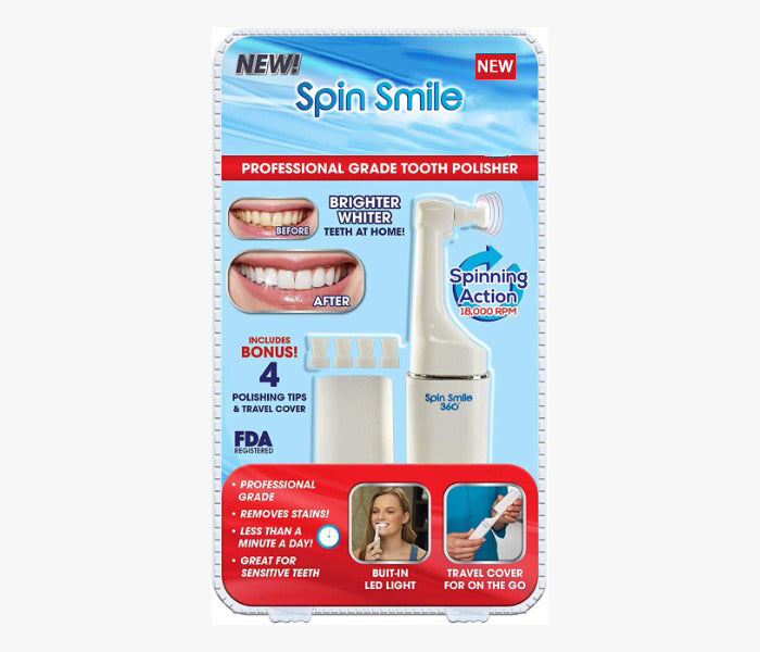 Spin Smile 360 Professional Grade Tooth Polisher Spin Smile 360 Professional Grade Tooth Polisher