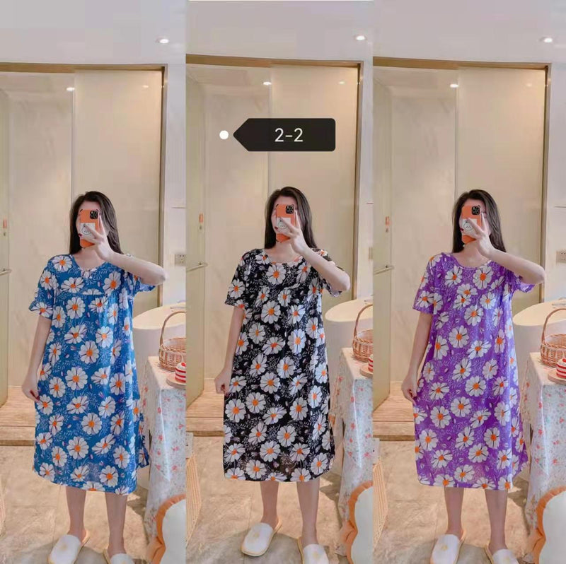 Women's Nightgown Sleepwear Nighty SN 2-2 - Tuzzut.com Qatar Online Shopping