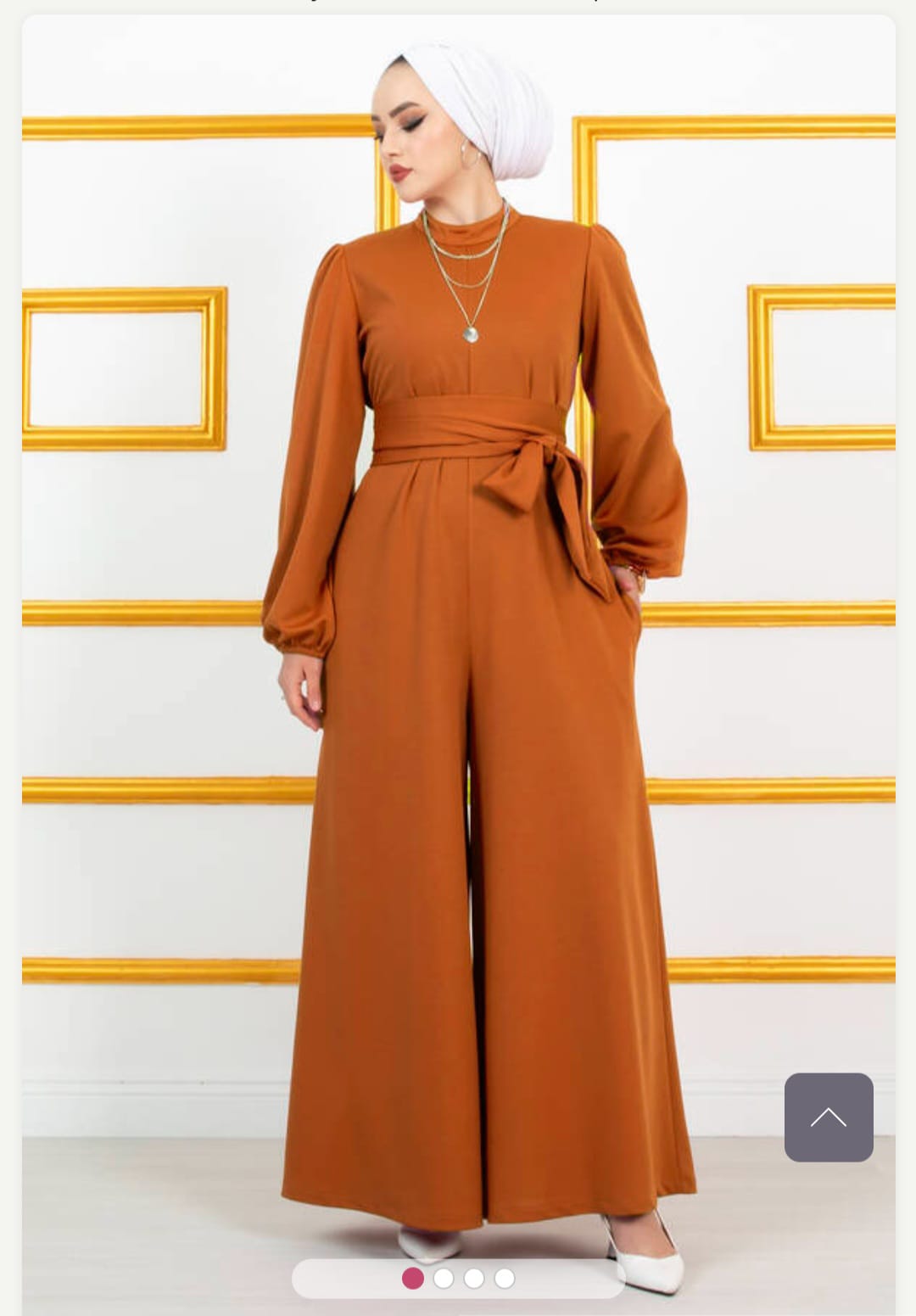 Moda Pery Turkish Women's Scuba Jumpsuit - 10765 Brown Moda Pery Turkish Women's Scuba Jumpsuit - 10765 Brown
