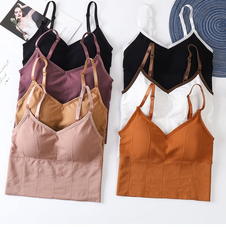 6 Pcs Women Seamless Lingerie Elastic Push Up Crop Tube Top Bra - D210 6 Pcs Women Seamless Lingerie Elastic Push Up Crop Tube Top Bra - D210