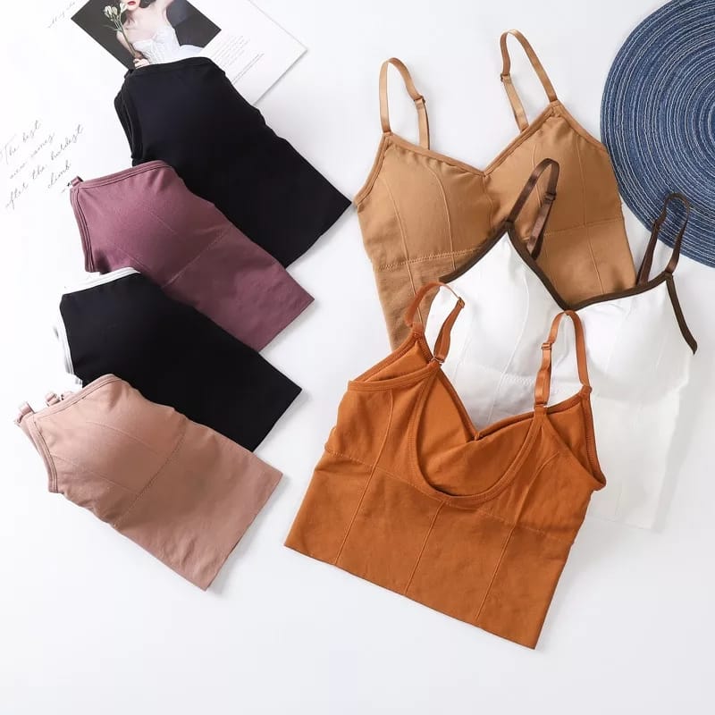 6 Pcs Women Seamless Lingerie Elastic Push Up Crop Tube Top Bra - D210 6 Pcs Women Seamless Lingerie Elastic Push Up Crop Tube Top Bra - D210